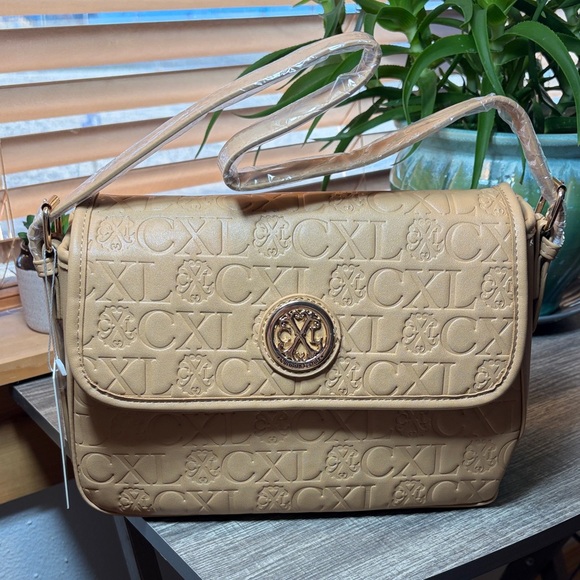 Christian Lacroix Toffee Embossed Shoulder Bag - Picture 13 of 13